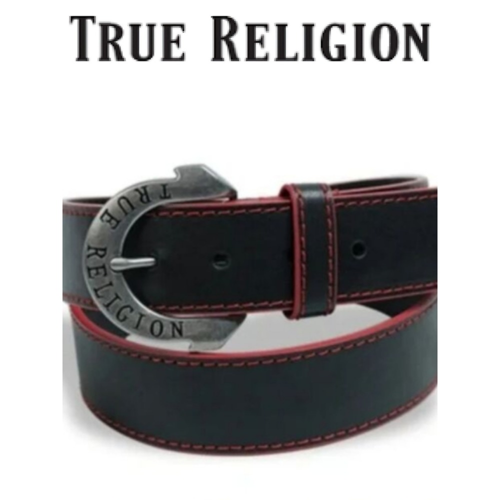 True Religion Gains Horseshoe Harness Buckle Belt